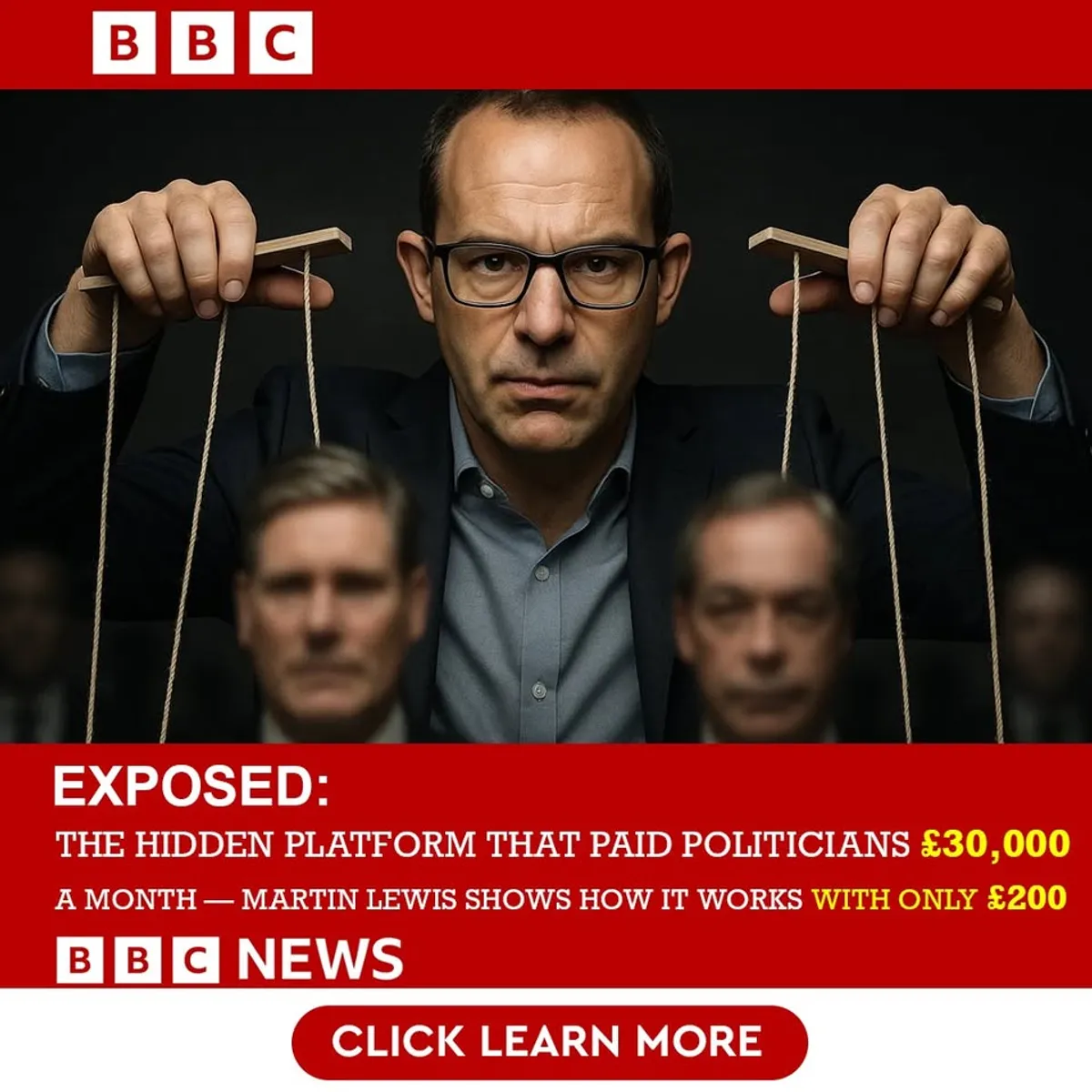 Quantum AI scam ad impersonating Martin Lewis in GB