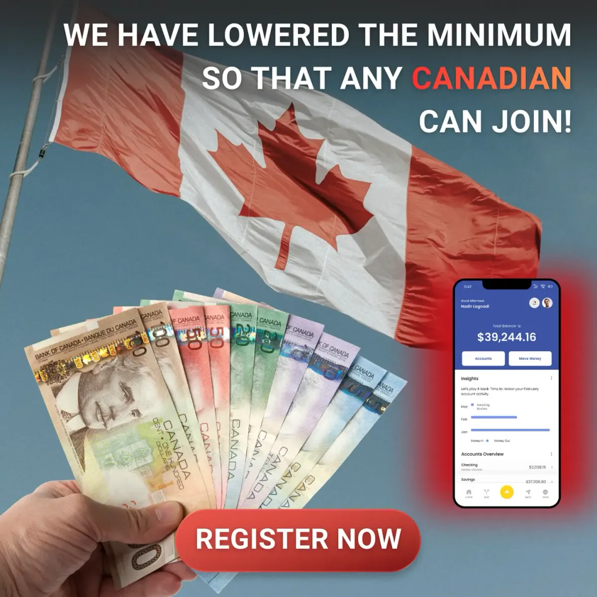 Quantum AI scam ad impersonating Mark Carney, Anne-Marie Mediwake in CA