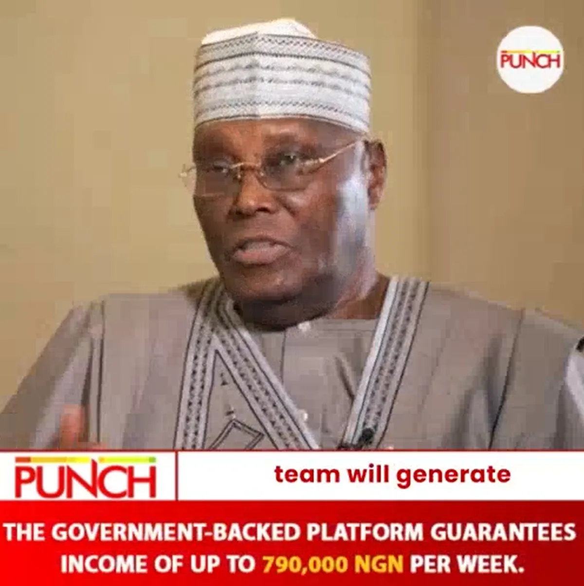 PrimeAura scam ad impersonating Atiku Abubakar in NG