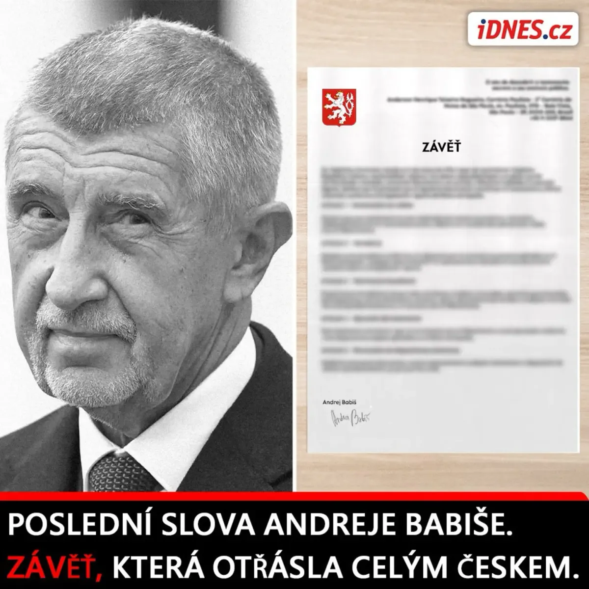Blackrose Finbitnex scam ad impersonating Andrej Babiš in CZ