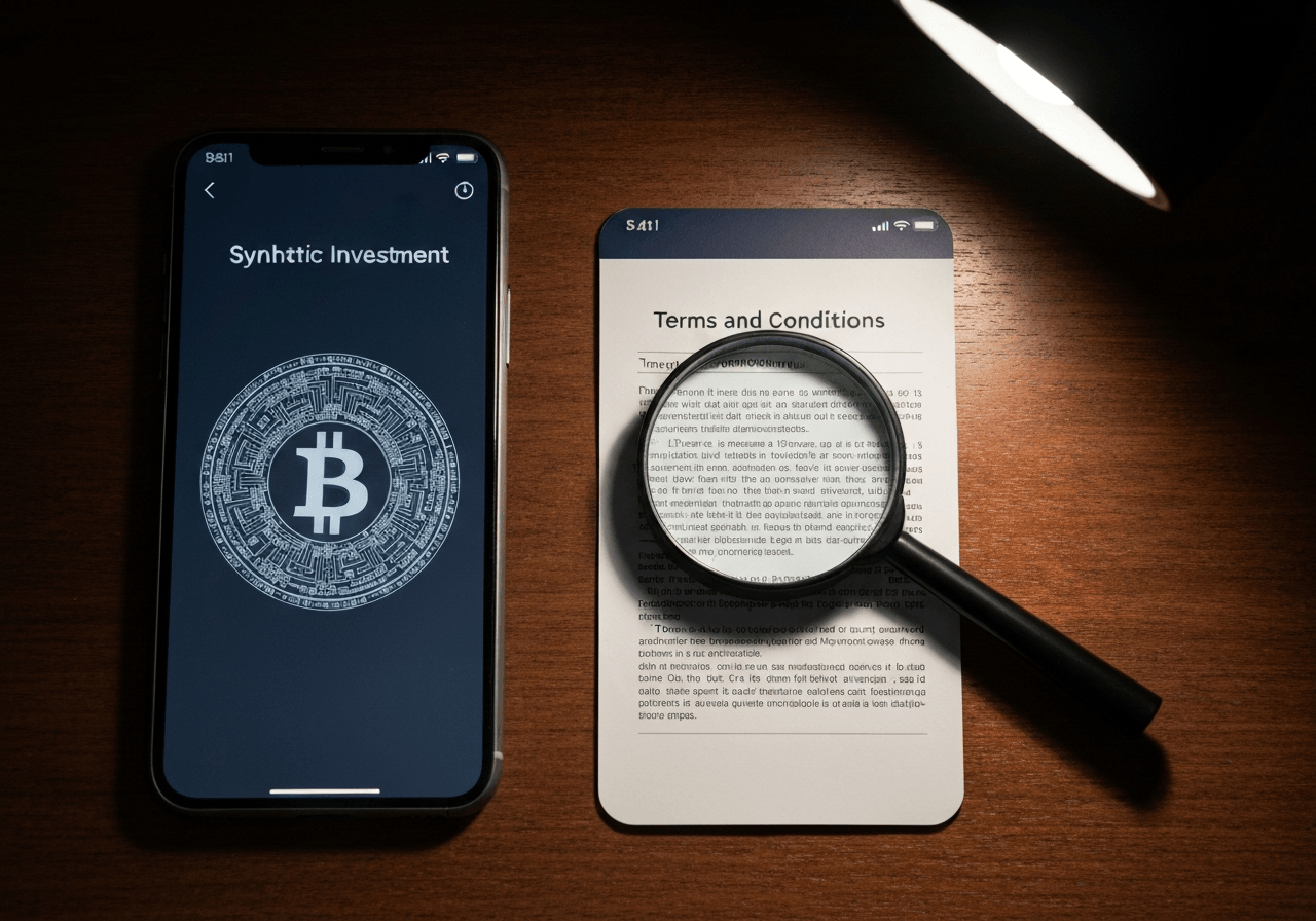 Close-up comparison of legitimate and fraudulent cryptocurrency investment app interfaces