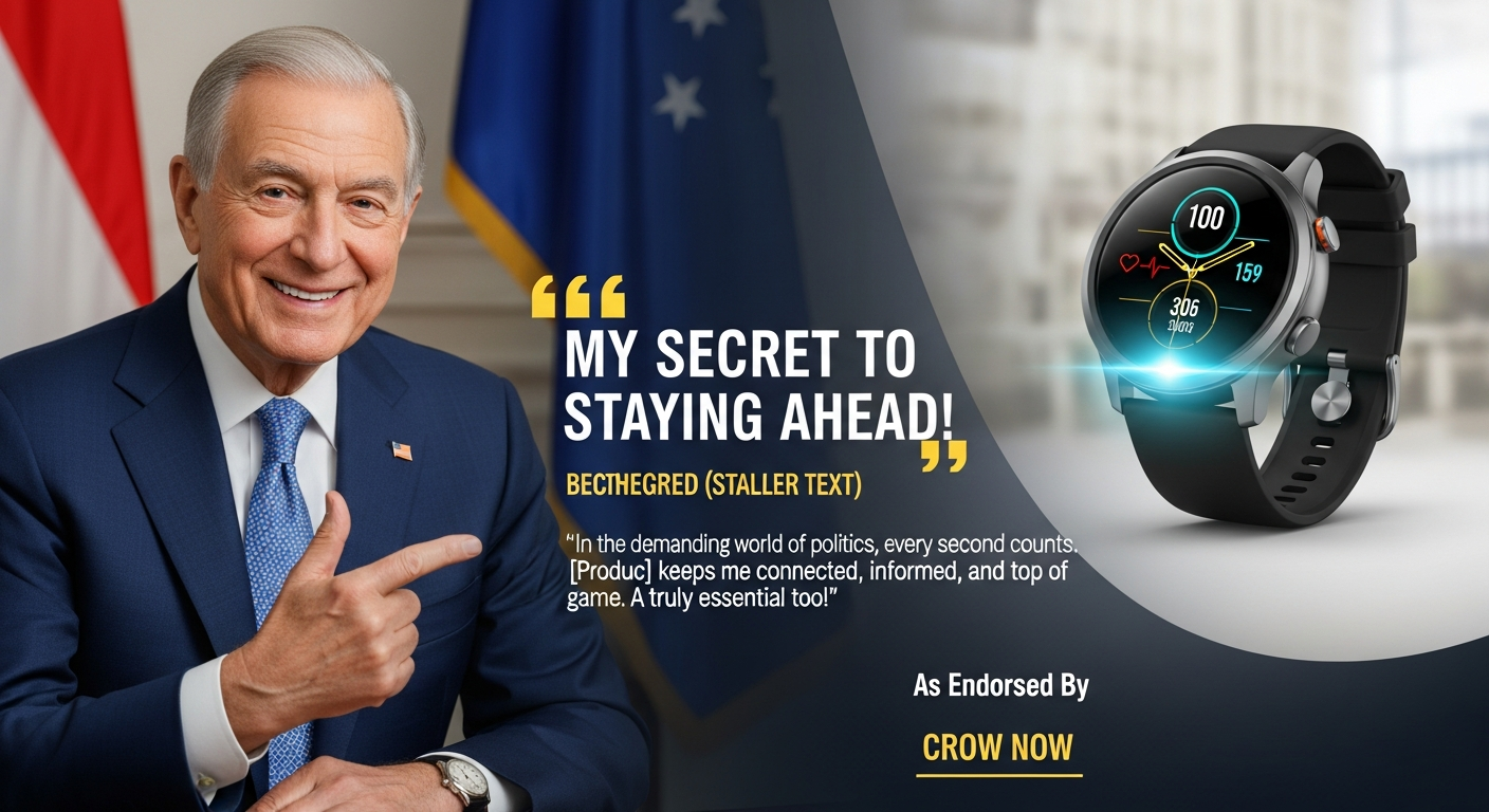 NezertronixPro ad creative impersonating a head of state in a video format Facebook ad