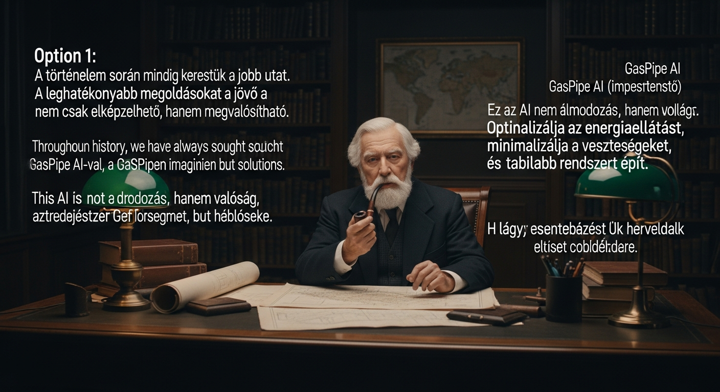 GasPipe AI Facebook video creative showing a celebrity endorsement in Hungarian