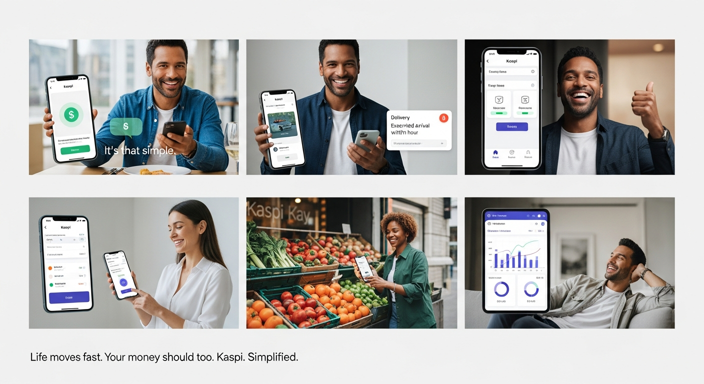 Kaspi AI advertisement featuring an impersonated public figure